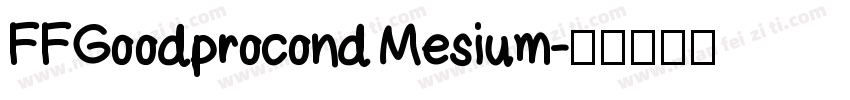 FFGoodprocond Mesium字体转换